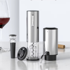 Набір для вина аератор, штопор акумуляторні, електричні. Комплет 4в1 штопор, аератор, пробка, ніж для фольги