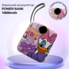 Павербанк зі швидкою зарядкою 10000мАг, Power Bank з двома вбудованими кабелями Lightning і Type-C, 120W Duck