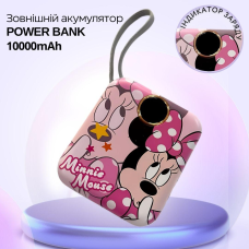 Павербанк зі швидкою зарядкою 10000мАг, Power Bank з двома вбудованими кабелями Lightning і Type-C, 120W Minnie