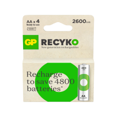 Акумулятор GP ReCyKo+ R6 (АА), 2700 series, 2600 mAh Ni-MH, 4 шт., ТІЛЬКИ ОРІГИНАЛ