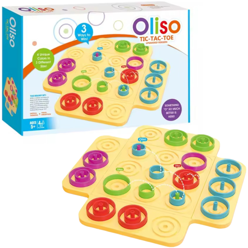 Гра настільна “Oliso“ дитяча розважальна гра, на логіку мислення для дітей від 2 до 4 гравців