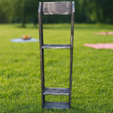 Підставка для шампурів на 6 штук дерев“яна тримач для зберігання шампурів з дерева 69 х 20 х 7 см, чорна