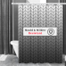 Шторка для ванни водонепроникна Bathlux 180x180 см з кільцями, фіранка для ванної кімнати
