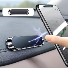 Тримач магнітний для телефону на липучці на панель в автомобіль, універсальний з силіконовою накладкою
