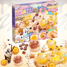 Набір для виготовлення сквишів-антистресів таба лапок, дитячий набір для творчості «Створи сквиш сам» 6 штук