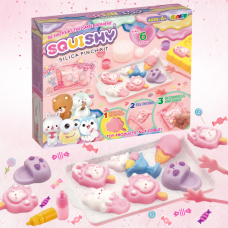 Набір для виготовлення сквишів-антистресів таба лапок, дитячий набір для творчості «Створи сквиш сам» 6 штук