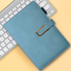 Щоденник, планер блокнот з ручкою, 100 аркушів, формат А5, записник, планер в м“якій обкладинці, колір блакитний