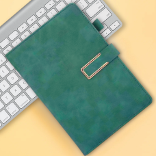 Щоденник, планер блокнот з ручкою, 100 аркушів, формат А5, записник, планер в м“якій обкладинці, зелений