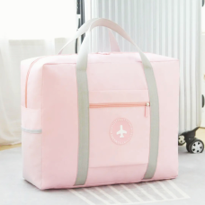 Сумка для подорожей, дорожня, портативна сумка для одягу, речей з відсіком для аксесуарів, рожева