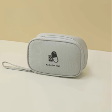 Сумка аптечка для медикаментів  для подорожей дорожня, таблетниця, компактна для ліків, сіра