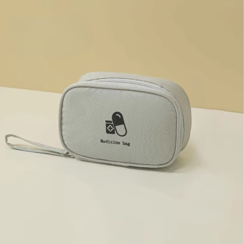 Сумка аптечка для медикаментів  для подорожей дорожня, таблетниця, компактна для ліків, сіра