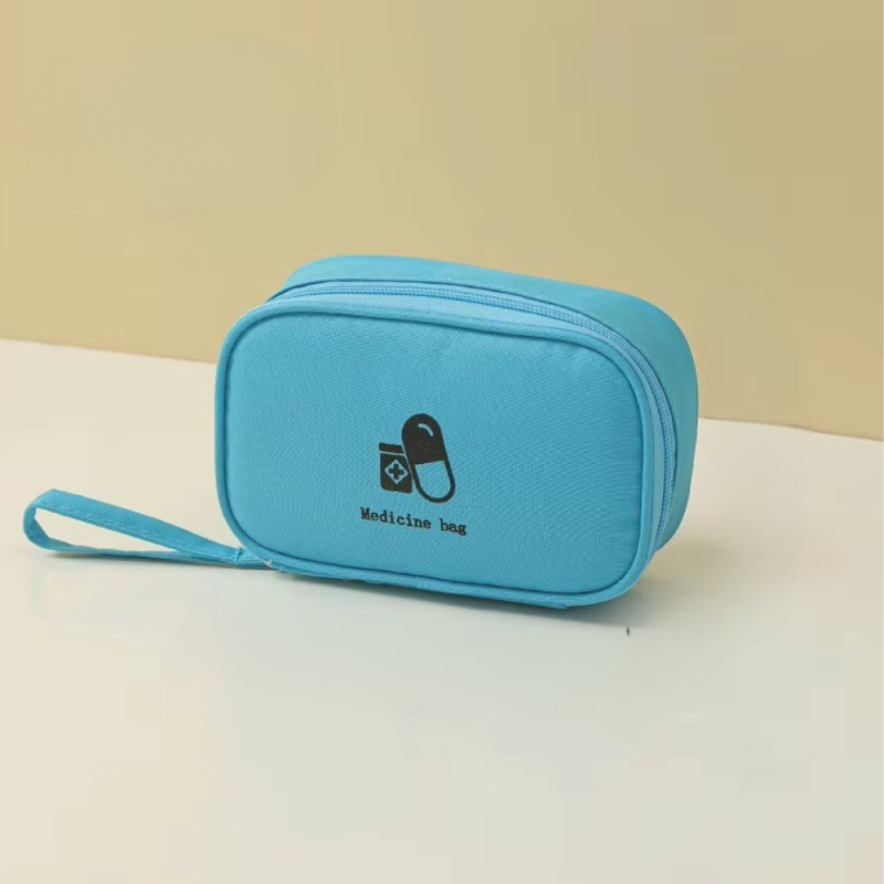 Сумка аптечка для медикаментів  для подорожей дорожня, таблетниця, компактна для ліків, блакитна