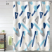 Шторка для ванни з поліестеру водонепроникна Bathlux 180x180 см з кільцями, фіранка для ванної кімнати