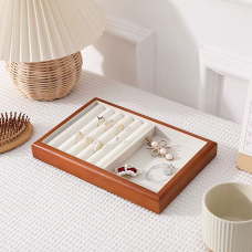 Органайзер-шкатулка для прикрас футляр відкритий для зберігання коштовностей і аксесуарів 25х17х3 см