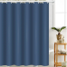 Шторка для ванни з поліестеру водонепроникна Bathlux 180x180 см з кільцями, фіранка для ванної кімнати