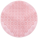 Силіконовий круглий килимок протиковзкий Bathlux на присосках для ванни та душу 55х55 см, Рожевий