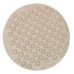 Силіконовий круглий килимок протиковзкий Bathlux на присосках для ванни та душу 55х55 см, Бежевой