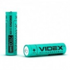 Акумулятор Videx Li-ion 18650 (без захисту), 2800 mAh, 3,7V