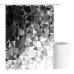 Шторка для ванни з поліестеру водонепроникна Bathlux 180x180 см з кільцями, фіранка для ванної кімнати