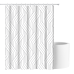 Шторка для ванни з поліестеру водонепроникна Bathlux 180x180 см з кільцями, фіранка для ванної кімнати