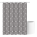 Шторка для ванни з поліестеру водонепроникна Bathlux 180x180 см з кільцями, фіранка для ванної кімнати