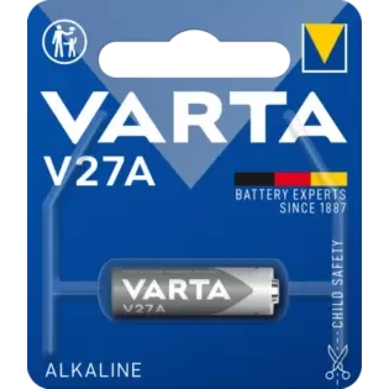 Батарейка VARTA A27 (V27A, MN27), 12 V, лужна, 1 шт.