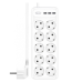 Мережевий подовжувач XO WL07 10 розетки/3USB/3,1A перехідник трійник на 10 розеток та 3 USB Білий