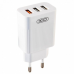 Мережевий зарядний пристрій XO L72 QC3.0 3USB/3A з кабелем USB - Lightning Білий