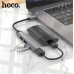 USB HUB HOCO HB26 4 in 1 Type-C to USB 3.0 + USB 2.0х3 Розгалужувач для ноутбука Сталевий