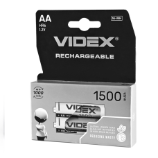 Аккумулятор VIDEX R6 (АА), 1500mAh Ni-MH, 2шт
