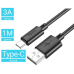 USB Кабель для телефону, ноутбука, ПК HOCO X88 USB - Type-C 1М Чорний