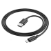 USB Кабель HOCO X88 USB - MicroUSB для телефону, ноутбука, пк 1М Чорний