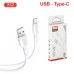 Кабель для заряджання та синхронізації USB XO NB212 USB - Type-C 1М Білий