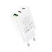 СЗУ зарядний пристрій HOCO C99A PD20W QC3.0 1USB/2Type-C/3A з кабелем для заряджання USB - Type-C Білий