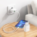 СЗУ зарядний пристрій HOCO C99A PD20W QC3.0 1USB/2Type-C/3A з кабелем для заряджання Type-C - Lightning Білий