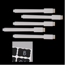 Білий маркер для чорної поверхні, 5шт