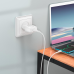 СЗУ зарядний пристрій HOCO C96A 1USB/2.1A з кабелем для заряджання USB - Type-C Білий