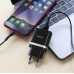 СЗУ зарядний пристрій HOCO C12Q Smart QC3.0 1USB/3A з кабелем для заряджання USB - MicroUSB, Чорний
