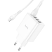 СЗУ зарядний пристрій HOCO C102A 4USB/2,1A з кабелем для заряджання USB - MicroUSB, Білий