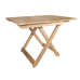 Дерев“яний компактний стіл і 2 табуретки з натурального дерева (ель), розкладний стіл і стільці для саду