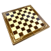 Шахова дошка для ігор 3 в 1 з натурального дерева розмір 27х27 см (S), шахи, шашки та нарди ручної роботи