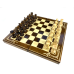 Шахова дошка для ігор 3 в 1 з натурального дерева розмір 32х32 см (M), шахи, шашки та нарди ручної роботи