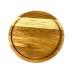 Деревʼяна тарілка з натурального дерева діаметр 30 см, висота 2 см, тарілка для закусок