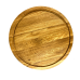 Деревʼяна тарілка з натурального дерева діаметр 30 см, висота 2 см, тарілка для закусок