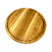 Деревʼяна тарілка з натурального дерева діаметр 30 см, висота 2 см, тарілка для закусок