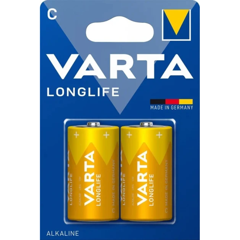 Батарейка Varta Longlife Alkaline LR14 (C), лужна, 1 шт.