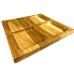 Деревʼяна тарілка квадратна з натурального дерева для закусок, закусочна тарілка 30х30х2,5 см