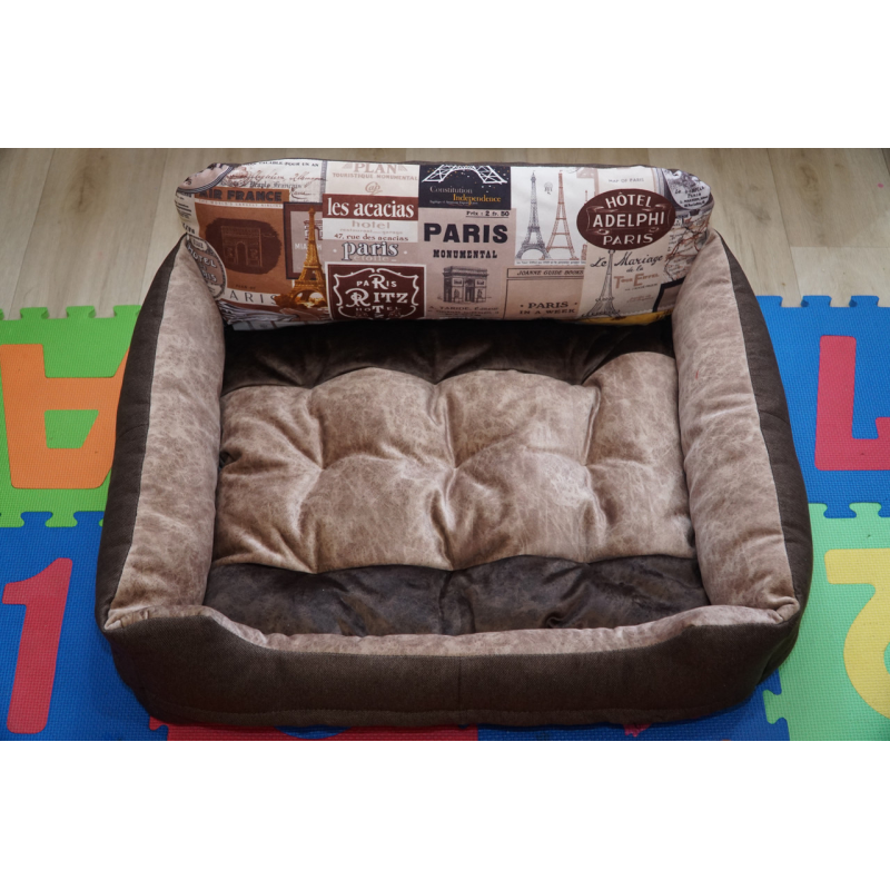 М“яке місце лежанка ліжко (50*40см, на блискавках в бортах) для кота собаки з меблевої тканини