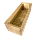 Ящик садовий декоративний для квітів або для зберігання речей з натурального дерева 40х14,5х11,5 см