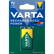 Аккумулятор Varta 9V (Крона), 200mAh Ni-MH, 1шт
